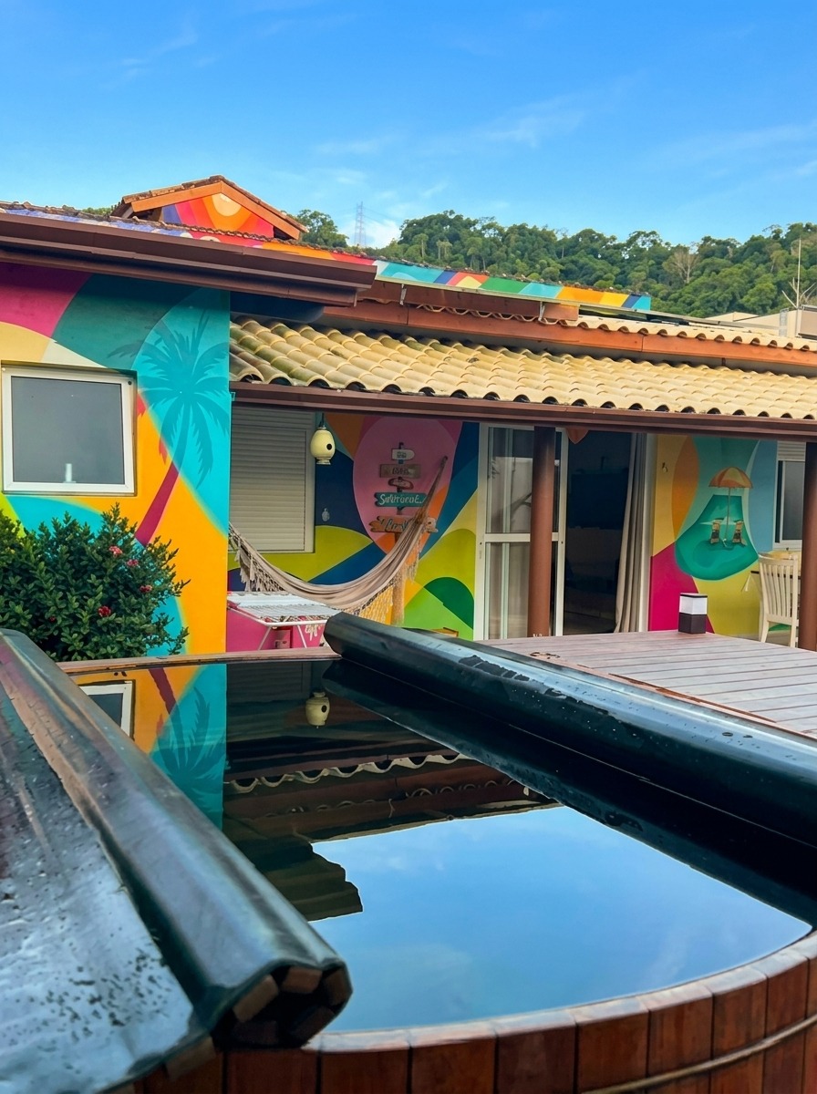 Deck com Ofurô de Imersão & Cores da Casa